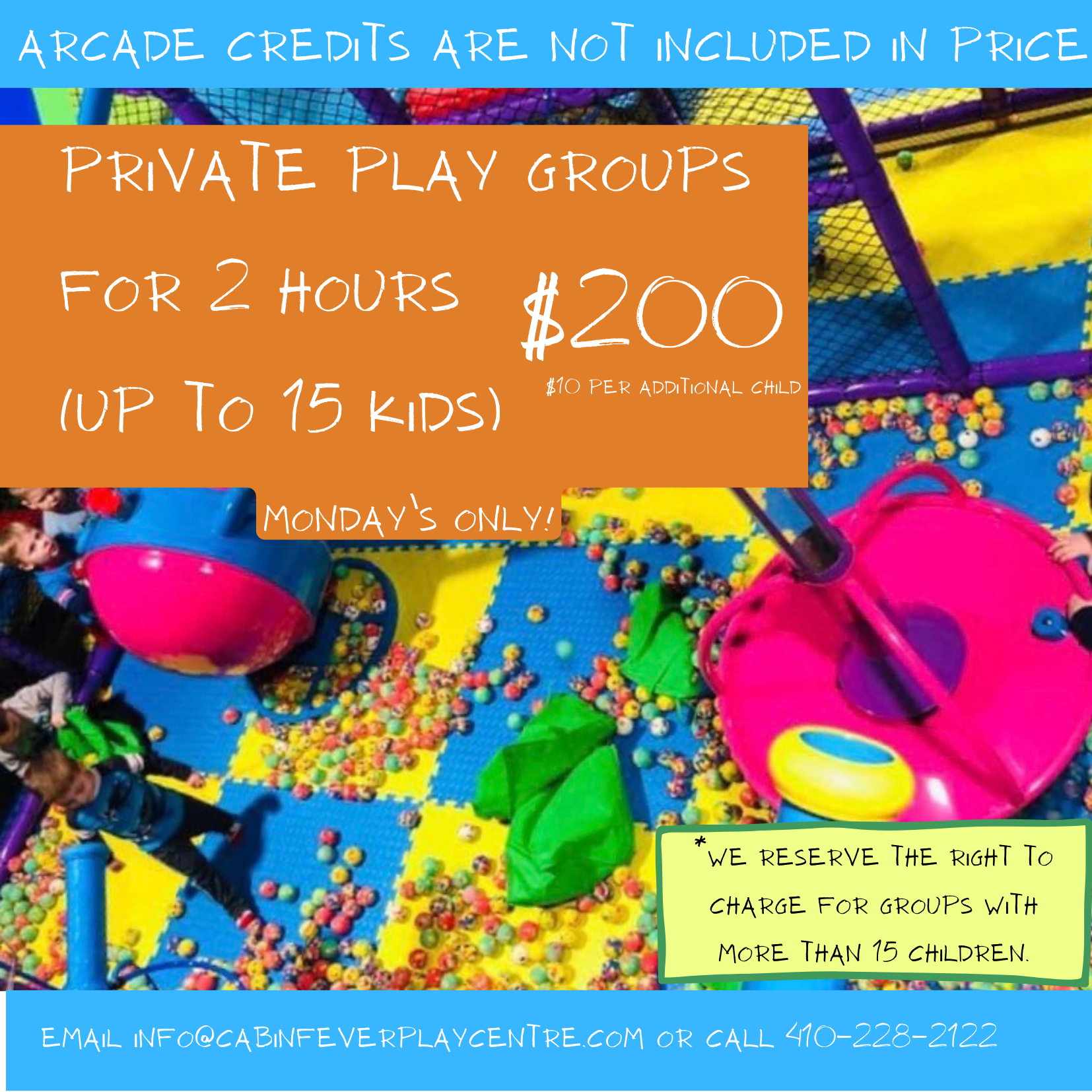 Specials & Events  Cabin Fever Play Centre